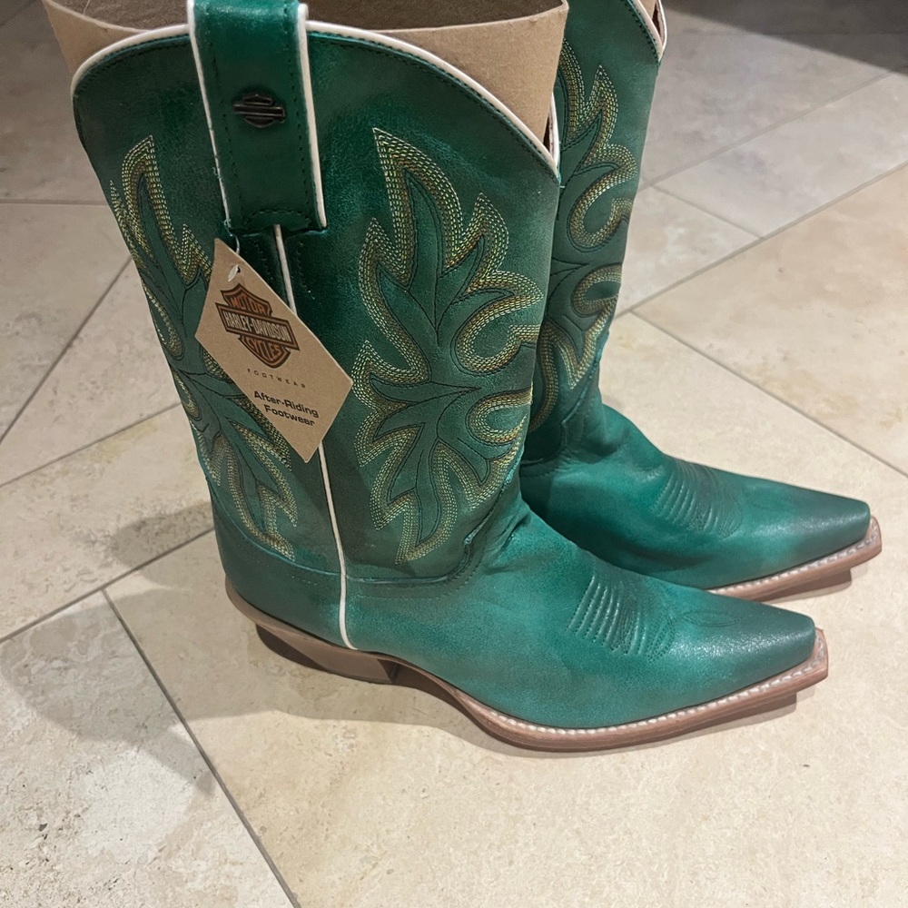Harley-Davidson Teal Western Boots